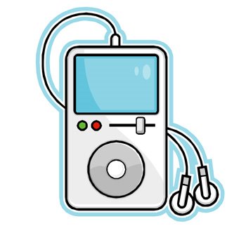 350x332 Ipod Clipart Outline