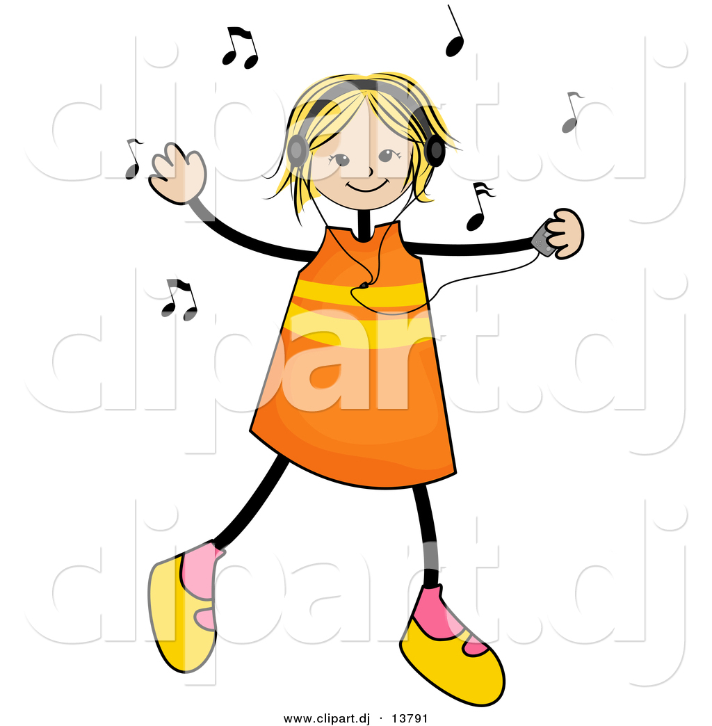 1024x1044 Listening To Music Ipod Clipart