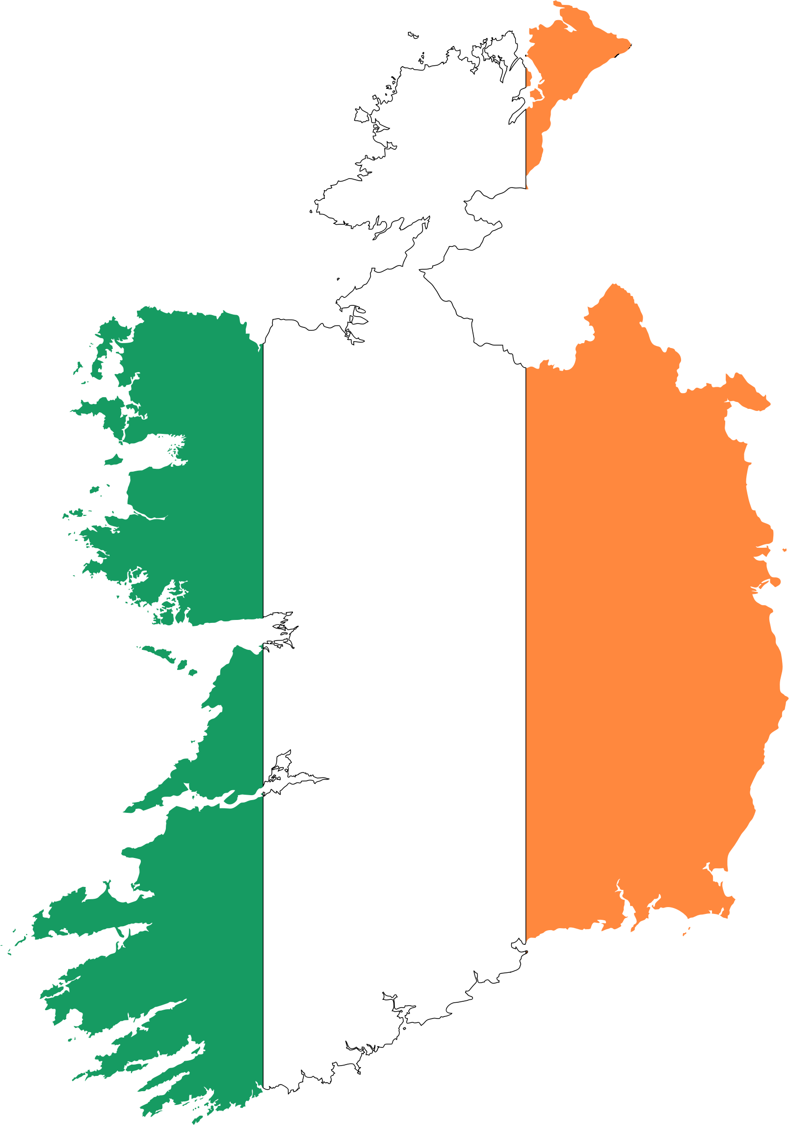 1608x2292 Ireland Map Clipart