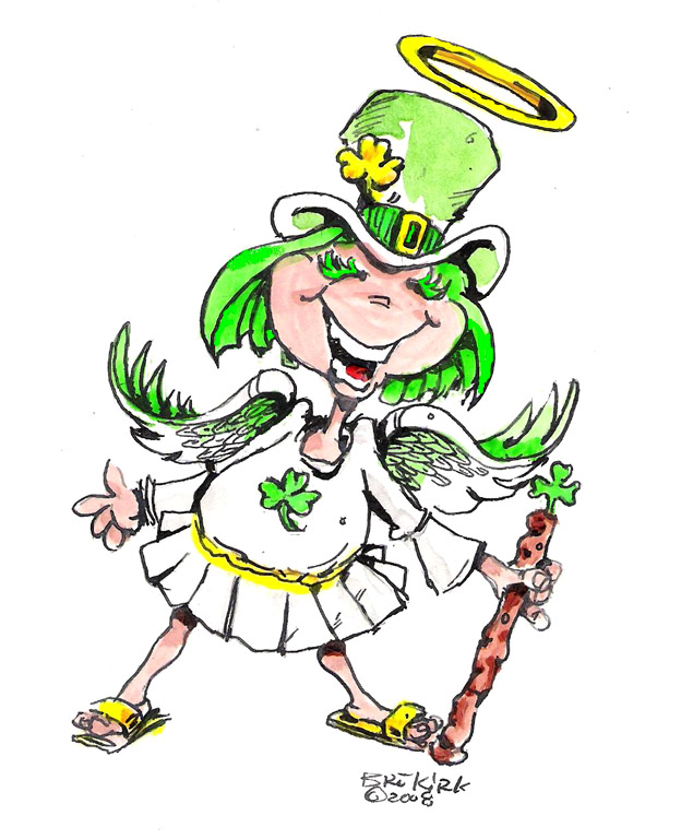 624x768 Irish Angels Cliparts