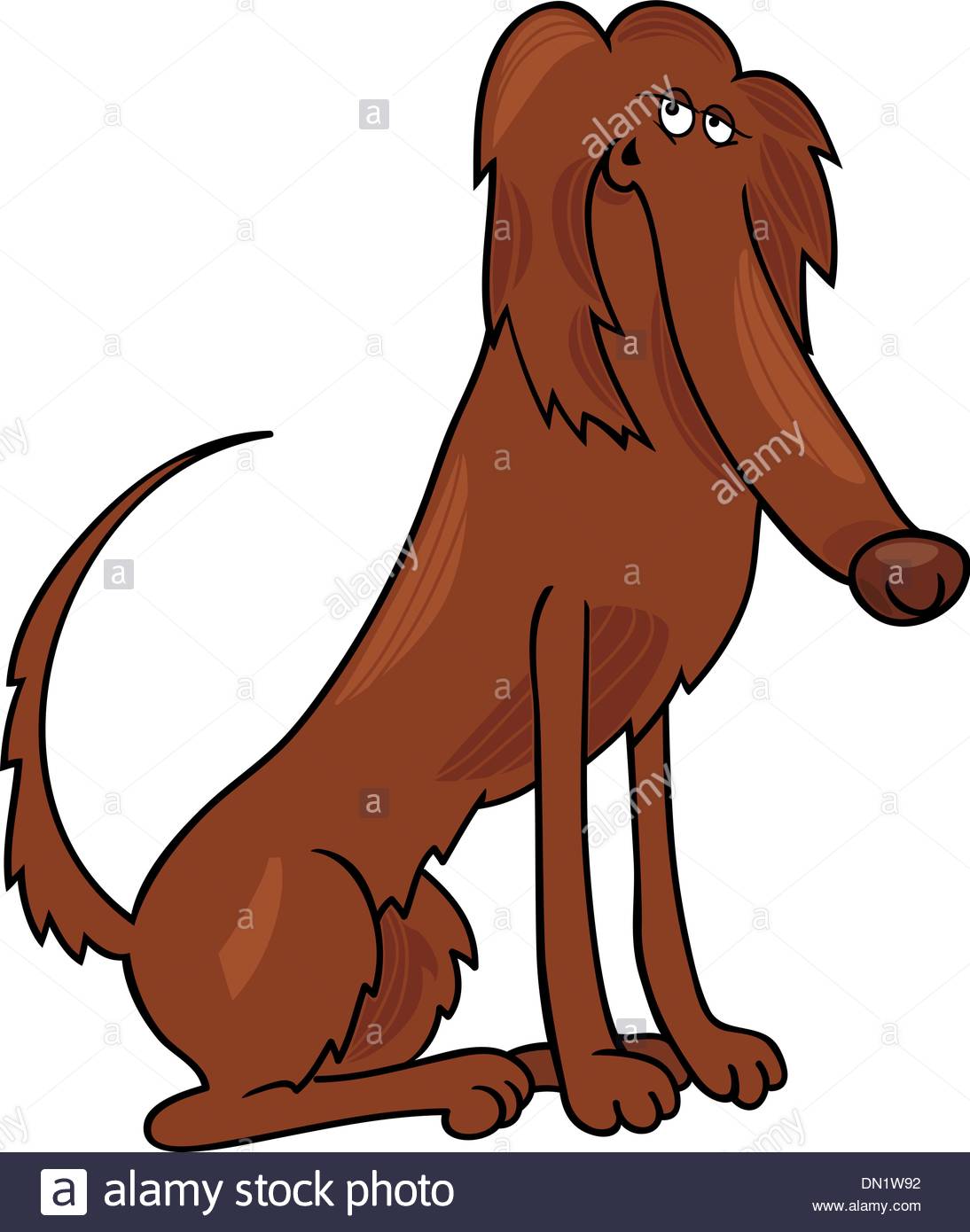 1094x1390 Irish Setter Dog Cartoon Illustration Stock Vector Art