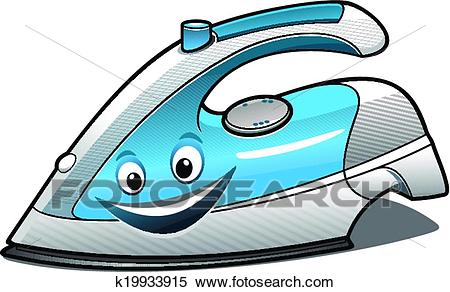 450x292 Iron Clipart Clipart Of Cheerful Cartoon Electric Iron K19933915