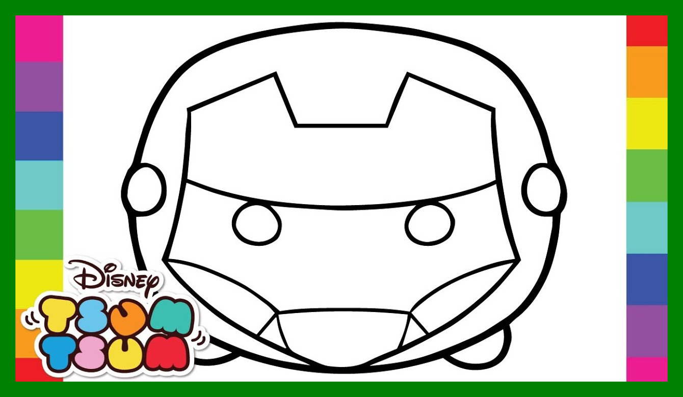 1340x780 Incredible Coloring Iron Man Disney And Pixar Tsum Pages