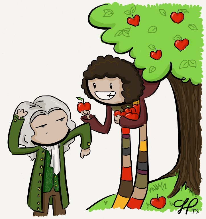 723x768 The Doctor And Isaac Newton By Gnasler