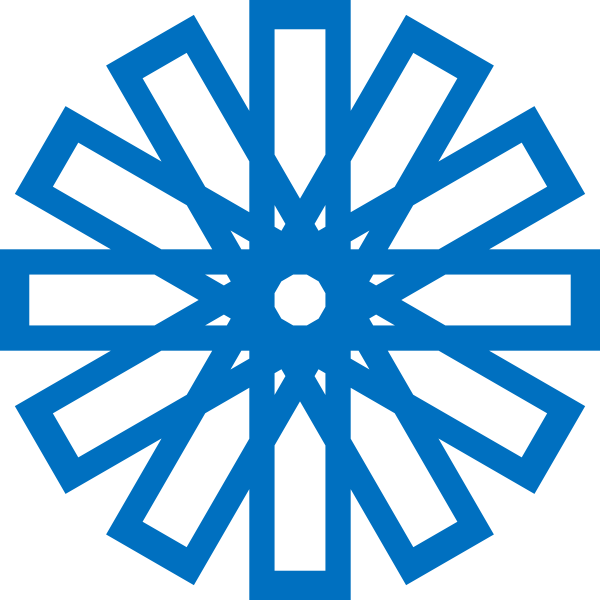 600x600 Islamic Star Blue Clip Art