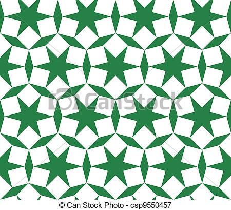450x409 Seamless Traditional Geometrical Islamic Ornament Vectors