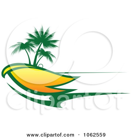 450x470 Clipart Palm Tree Island 8
