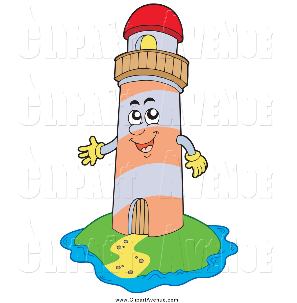 1024x1044 Avenue Clipart Of A Happy Lighthouse Character On An Island By