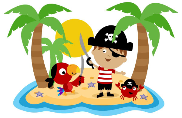600x390 Pirate Island Clipart