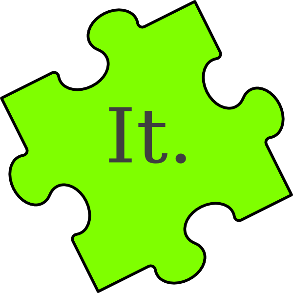 600x600 Simple Ideas It Clipart Puzzle Piece Clip Art At Clker Com Vector