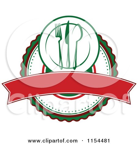 450x470 Clipart Of An Italian Restaurant Logo 2
