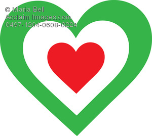 300x269 Italian Heart Clipart Image