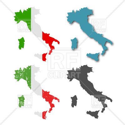400x400 Italy Silhouettes Royalty Free Vector Clip Art Image