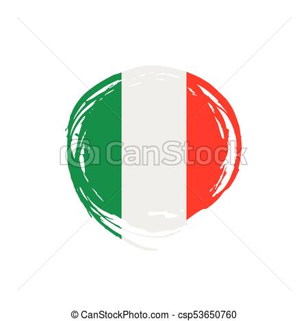 450x470 Italy Flag, Vector Illustration On A White Background Clip Art