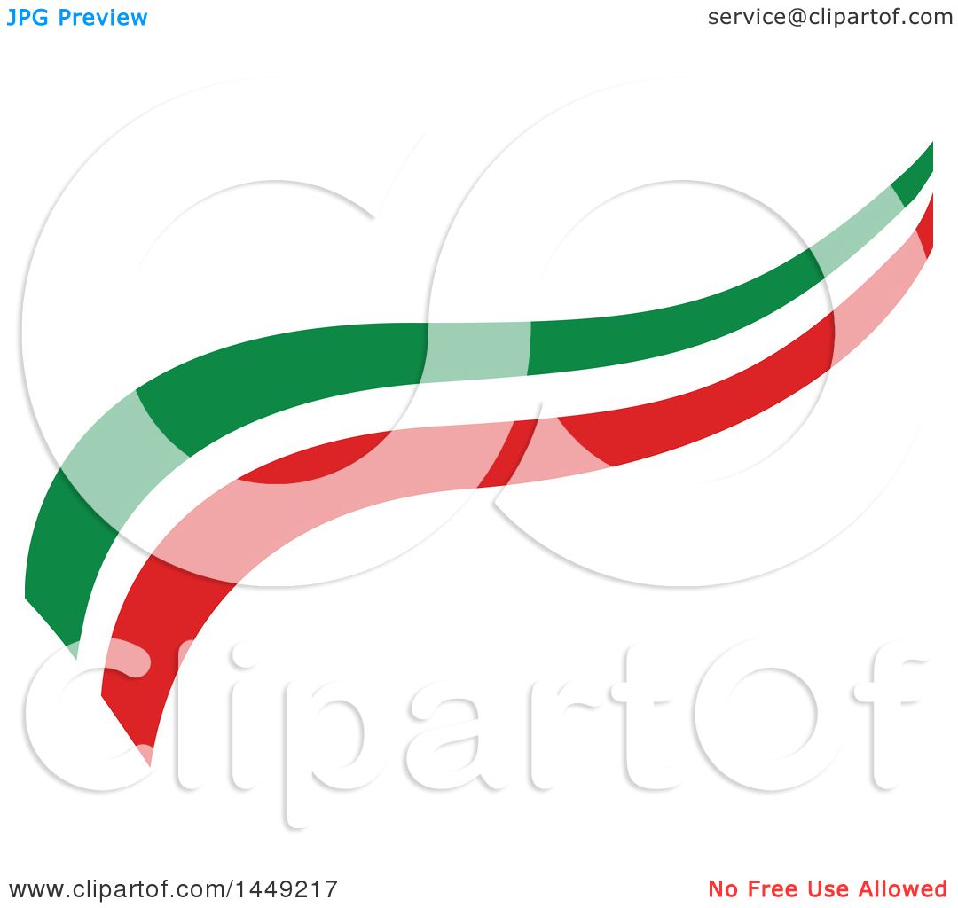 1080x1024 Clipart Graphic Of An Italian Ribbon Flag Design Element