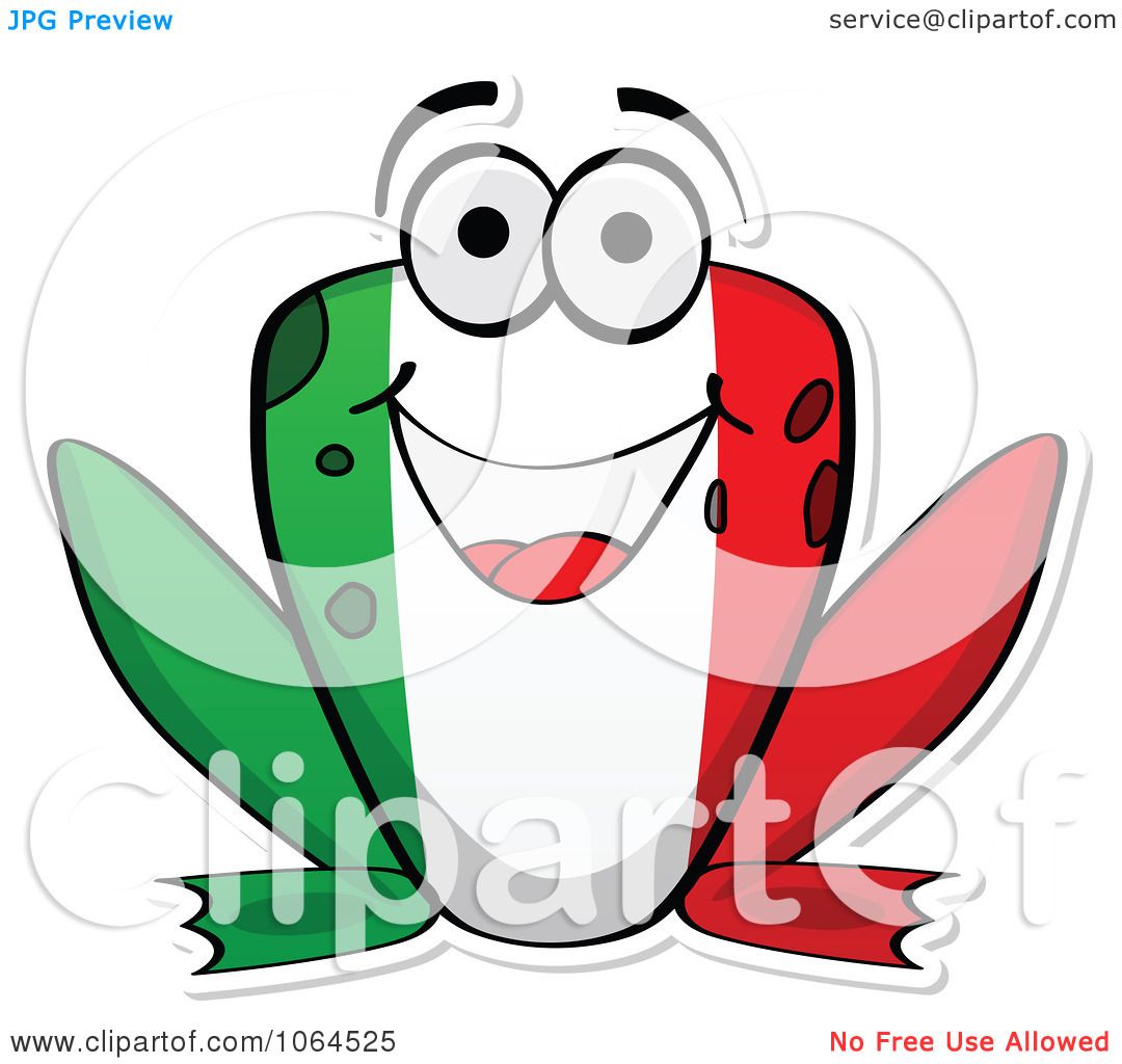 1080x1024 Clipart Italian Flag Frog