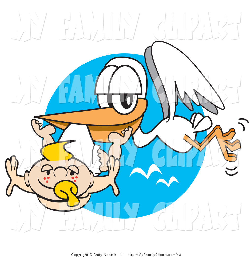 1024x1044 Clip Art Of A White Stork Carrying A Cute Blond Freckled Baby Boy