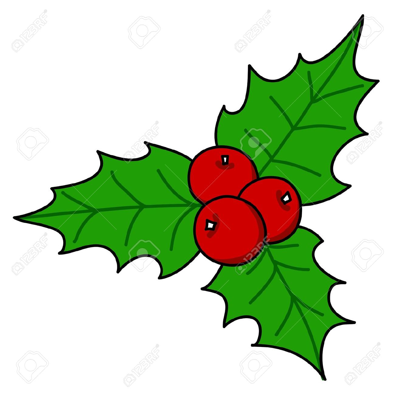 1300x1300 Holly And Ivy Clipart