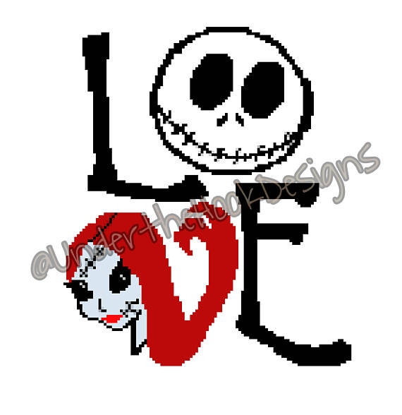 570x588 C2c Crochet Graphgan Jack And Sally Graph Love