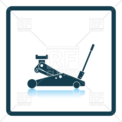 400x400 Hydraulic Jack Icon Royalty Free Vector Clip Art Image