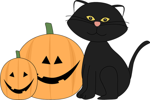 500x332 Jack O Lantern Halloween Black Cat And Jack Lantern Clip Art