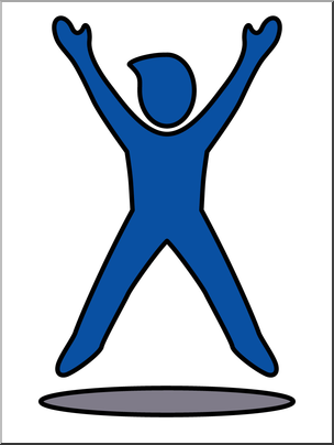 304x404 Jumping Jacks Clipart