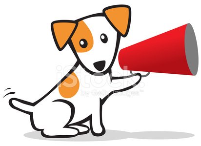 412x299 Dog With Megaphone Stock Vectors