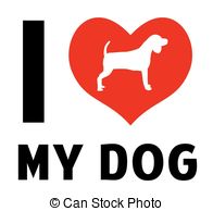 196x194 I Love My Jack Russell Terrier Icon Vector Illustration