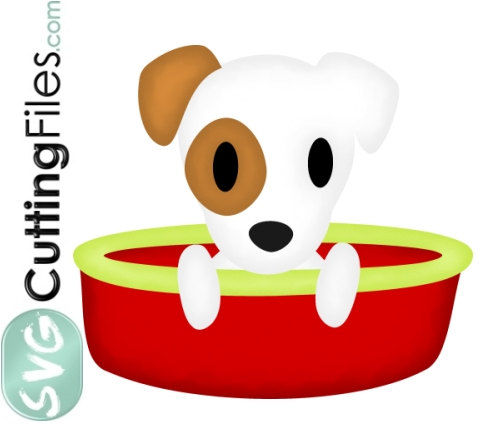 480x425 Jack Russell Terrier Dog Puppy Single Filein Basket Svg