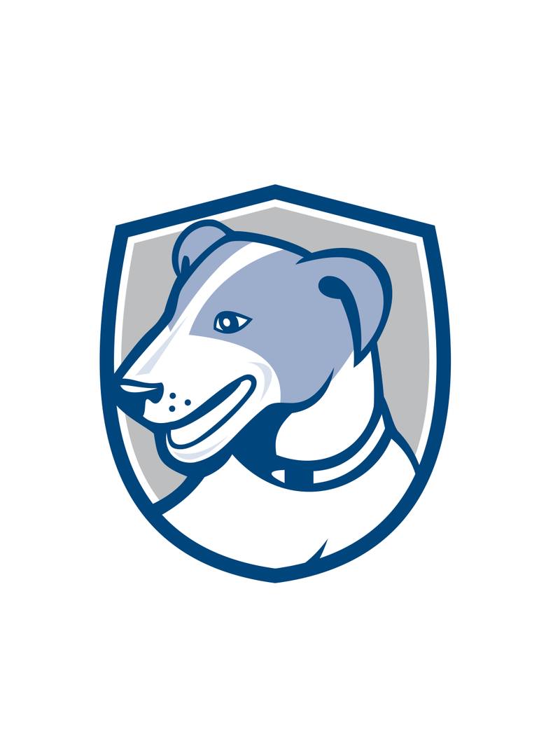 770x1078 Saatchi Art Jack Russell Terrier Head Shield Cartoon New Media By