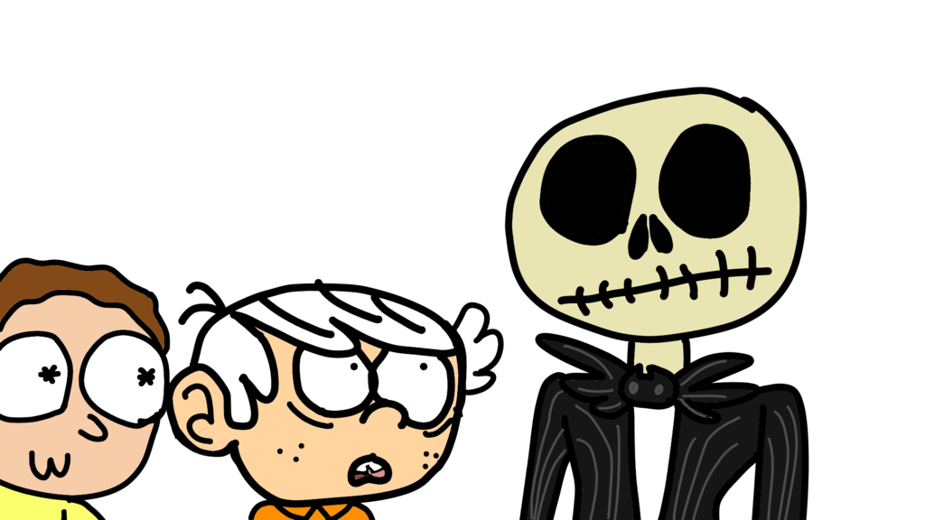 1024x576 Lincoln And Morty Meet Jack Skellington By Fnafdude183