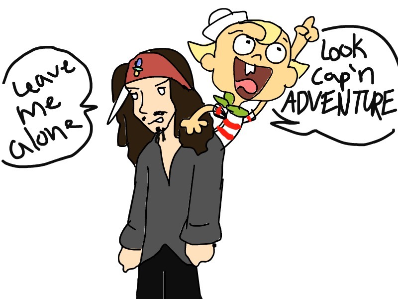 800x600 Flapjack And Jack Sparrow By 3d4d