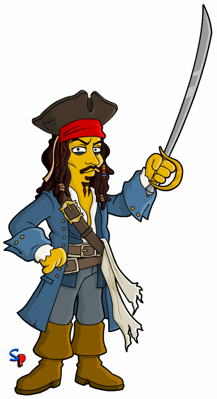 427x785 Capt. Jack Sparrow Tv Springfield Punx Amp South Park Mash Ups