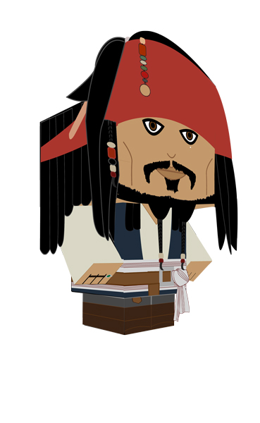 369x600 Jack Sparrow Cubee By Kurianp