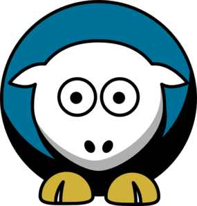 285x299 Sheep 4 Toned Jacksonville Jaguars Colors Clip Art