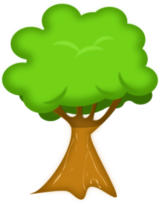 234x298 Bark Tree Clip Art
