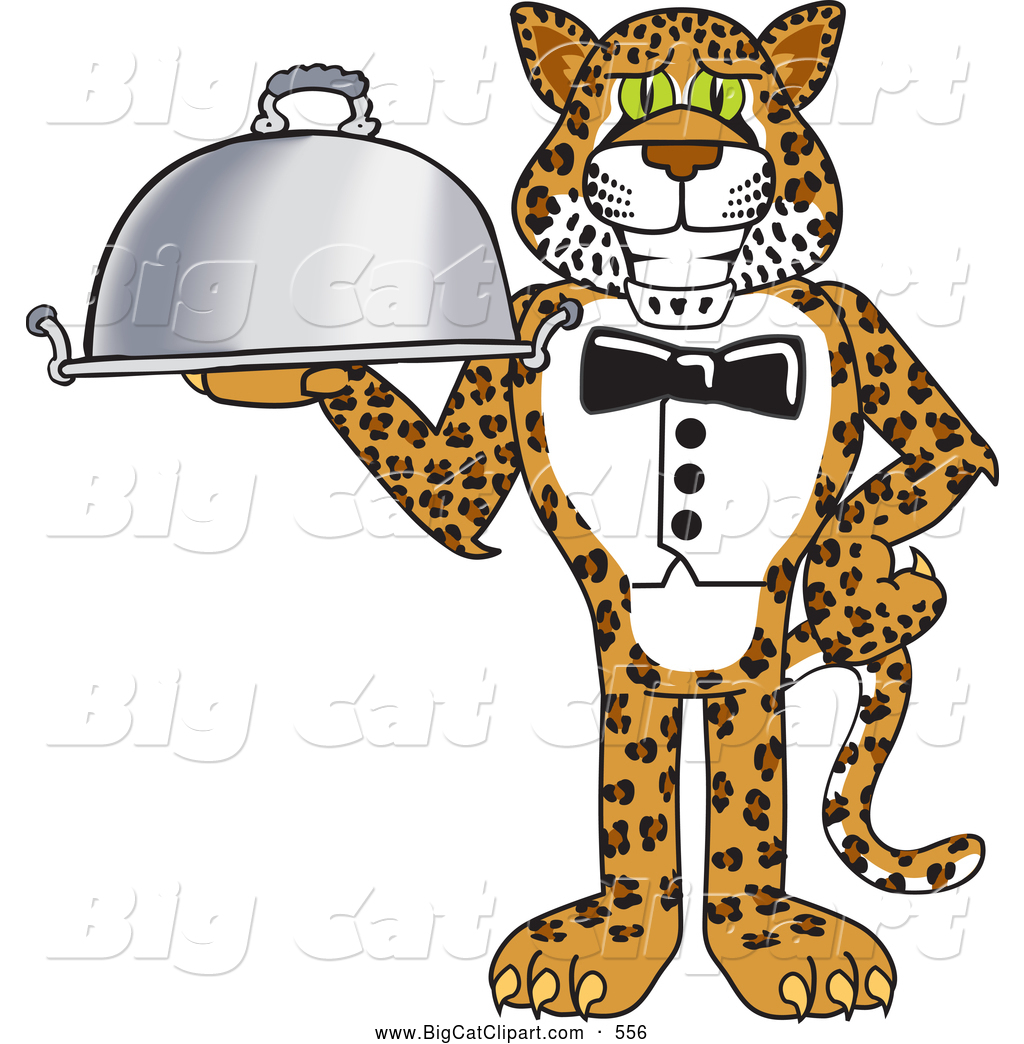 1024x1044 Big Cat Cartoon Vector Clipart Of A Smiling Cheetah, Jaguar