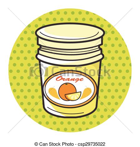 450x470 Orange Jam Theme Elements Vector,eps Vector Illustration