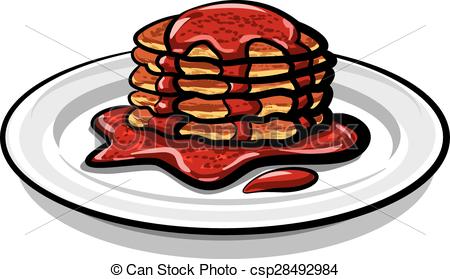 450x279 Pancakes With Jam Vector