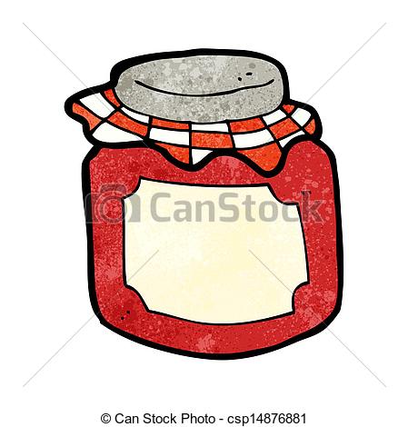 449x470 Cartoon Jam Jar Vector