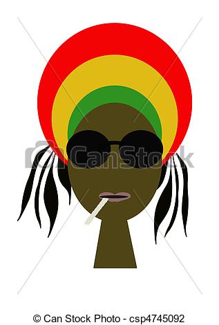 317x470 Jamaica Rasta Man Clipart