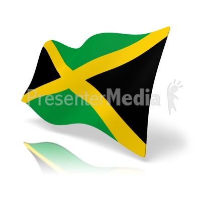 400x400 This Clip Art Image Shows The Jamaica Flag