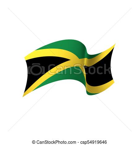 450x470 Jamaica Flag, Vector Illustration On A White Background Eps Vector