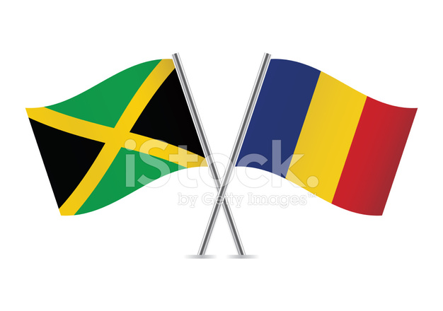 626x440 Romanian And Jamaican Stock Vector
