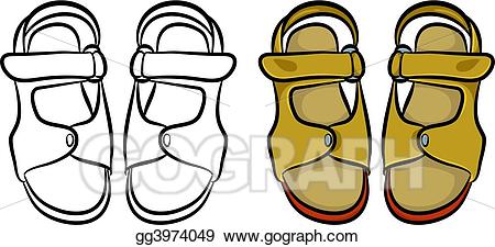 450x225 Sandal Clipart Clip Art