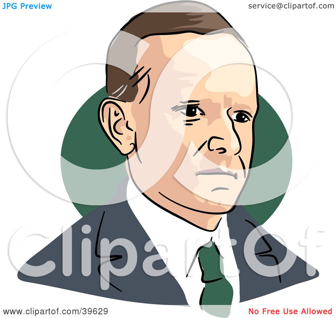1080x1024 Clipart Illustration Of American President Calvin Coolidge By