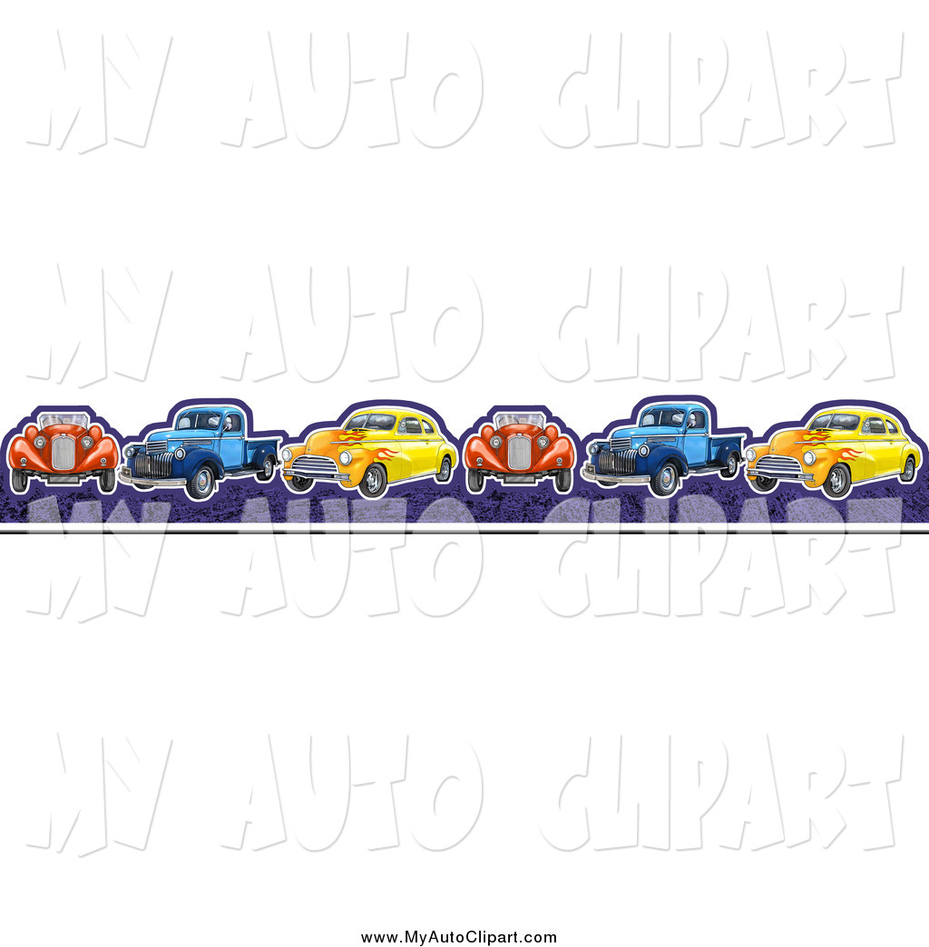 1024x1044 Clip Art Of A Border Of Colorful Vintage Cars And Trucks By Gina