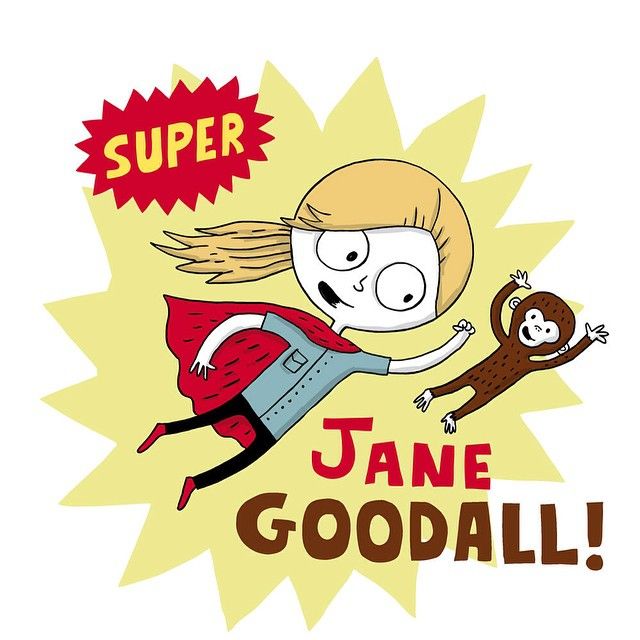 640x640 Super Jane Goodall! Future T Shirt Design Doodle Draw