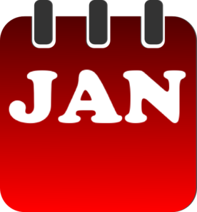 276x298 January Calendar Clip Art