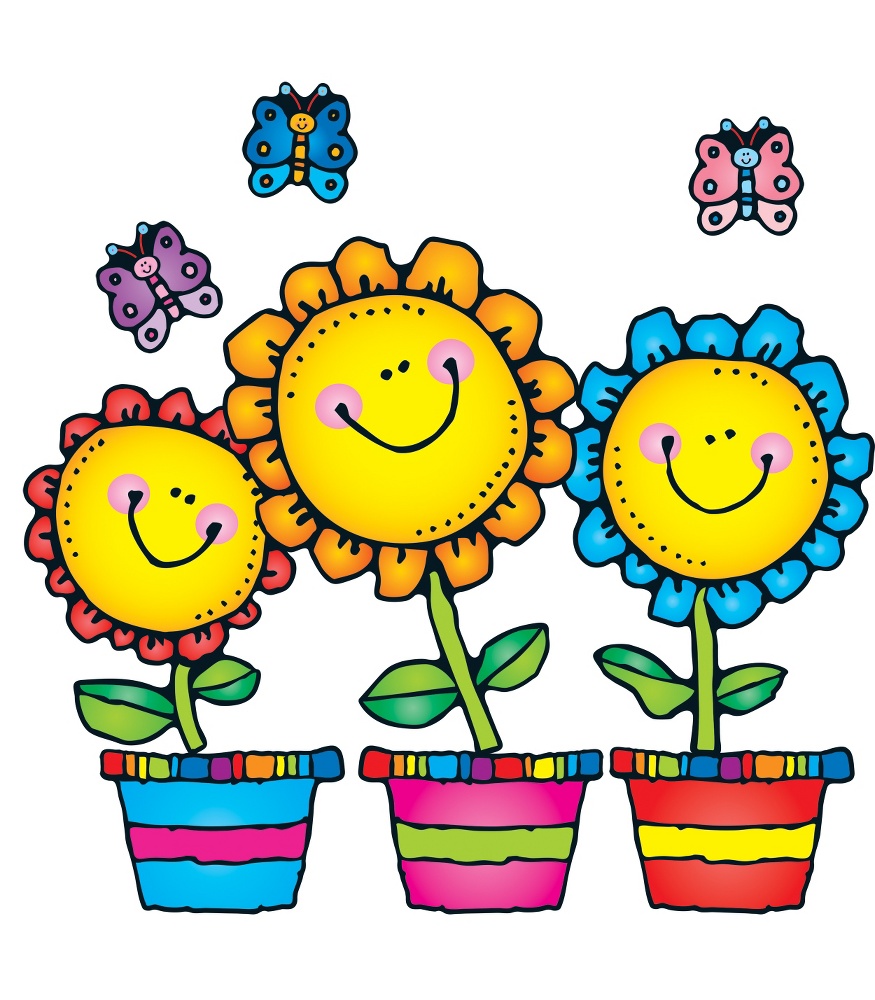 875x1000 January Flowers Clip Art Free Template